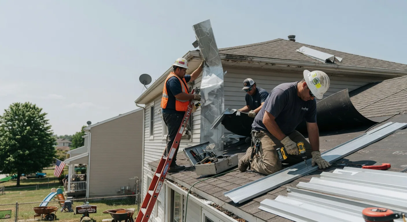 Storm Damage Metal Roof Repair in Lucinda, PA